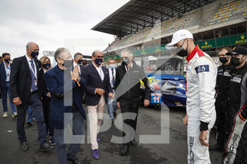 2020-09-19 - Wolfgang Ullrich, Richard Mille, Jean Todt Carlos Tavar..s and Gianmaria Bruni during the 2020 24 Hours of Le Mans, 7th round of the 2019-20 FIA World Endurance Championship on the Circuit des 24 Heures du Mans, from September 16 to 20, 2020 in Le Mans, France - Photo Frederic Le Floc'h / DPPI - 24 HOURS OF LE MANS, 7TH ROUND 2020 - ENDURANCE - MOTORS