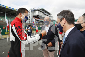 2020-09-19 - Pierre Fillon, Richard Mille, Jean Todt and Fran..ois Perrodo Francois (fra), AF Corse, Ferrari 488 GTE Evo, portrait during the 2020 24 Hours of Le Mans, 7th round of the 2019-20 FIA World Endurance Championship on the Circuit des 24 Heures du Mans, from September 16 to 20, 2020 in Le Mans, France - Photo Frederic Le Floc'h / DPPI - 24 HOURS OF LE MANS, 7TH ROUND 2020 - ENDURANCE - MOTORS