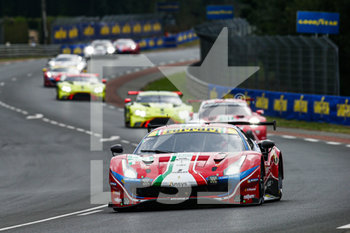 2020-09-19 - 51 Calado James (gbr), Pier Guidi Alessandro (ita), Serra Daniel (bra), AF Corse, Ferrari 488 GTE Evo, action during the 2020 24 Hours of Le Mans, 7th round of the 2019-20 FIA World Endurance Championship on the Circuit des 24 Heures du Mans, from September 16 to 20, 2020 in Le Mans, France - Photo Thomas Fenetre / DPPI - 24 HOURS OF LE MANS, 7TH ROUND 2020 - ENDURANCE - MOTORS