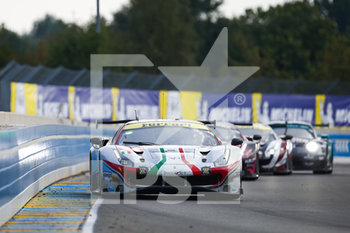 2020-09-19 - 54 Flohr Thomas (swi), Castellacci Francesco (ita), Fisichella Giancarlo (ita), AF Corse, Ferrari 488 GTE Evo, action during the 2020 24 Hours of Le Mans, 7th round of the 2019-20 FIA World Endurance Championship on the Circuit des 24 Heures du Mans, from September 16 to 20, 2020 in Le Mans, France - Photo Thomas Fenetre / DPPI - 24 HOURS OF LE MANS, 7TH ROUND 2020 - ENDURANCE - MOTORS