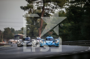2020-09-20 - 25 Falb John (usa), McMurry Matt (usa), Trummer Simon (swi), Algarve Pro Racing, Oreca 07-Gibson, action and 17 Kennard Jonathan (gbr), Pilet Patrick (fra), Tilley Kyle (gbr), IDEC Sport, Oreca 07-Gibson, action during the 2020 24 Hours of Le Mans, 7th round of the 2019-20 FIA World Endurance Championship on the Circuit des 24 Heures du Mans, from September 16 to 20, 2020 in Le Mans, France - Photo Thomas Fenetre / DPPI - 24 HOURS OF LE MANS, 7TH ROUND 2020 - ENDURANCE - MOTORS