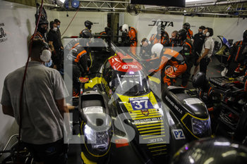 2020-09-20 - 37 Aubry Gabriel (fra), Stevens Will (gbr), Tung Ho-Pin (nld), Jackie Chan DC Racing, Jota, Oreca 07-Gibson, mechanical problem during the 2020 24 Hours of Le Mans, 7th round of the 2019-20 FIA World Endurance Championship on the Circuit des 24 Heures du Mans, from September 16 to 20, 2020 in Le Mans, France - Photo Xavi Bonilla / DPPI - 24 HOURS OF LE MANS, 7TH ROUND 2020 - ENDURANCE - MOTORS