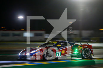 2020-09-20 - 71 Bird Sam (gbr), Molina Miguel (esp), Rigon Davide (ita), AF Corse, Ferrari 488 GTE Evo, action during the 2020 24 Hours of Le Mans, 7th round of the 2019-20 FIA World Endurance Championship on the Circuit des 24 Heures du Mans, from September 16 to 20, 2020 in Le Mans, France - Photo Francois Flamand / DPPI - 24 HOURS OF LE MANS, 7TH ROUND 2020 - ENDURANCE - MOTORS