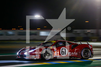 2020-09-20 - 61 Ledogar Come (fra), Negri Jr Oswaldo (bra), Piovanetti Francesco (pr), Luzich Racing, Ferrari 488 GTE Evo, action during the 2020 24 Hours of Le Mans, 7th round of the 2019-20 FIA World Endurance Championship on the Circuit des 24 Heures du Mans, from September 16 to 20, 2020 in Le Mans, France - Photo Francois Flamand / DPPI - 24 HOURS OF LE MANS, 7TH ROUND 2020 - ENDURANCE - MOTORS