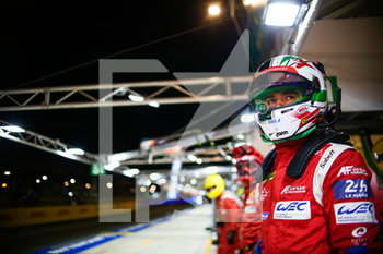 2020-09-20 - Rigon Davide (ita), AF Corse, Ferrari 488 GTE Evo, portrait during the 2020 24 Hours of Le Mans, 7th round of the 2019-20 FIA World Endurance Championship on the Circuit des 24 Heures du Mans, from September 16 to 20, 2020 in Le Mans, France - Photo Thomas Fenetre / DPPI - 24 HOURS OF LE MANS, 7TH ROUND 2020 - ENDURANCE - MOTORS