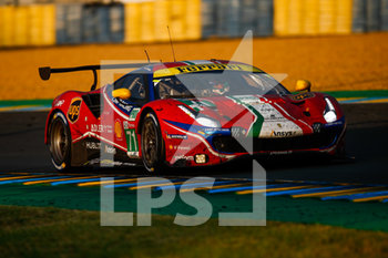 2020-09-20 - 71 Bird Sam (gbr), Molina Miguel (esp), Rigon Davide (ita), AF Corse, Ferrari 488 GTE Evo, action during the 2020 24 Hours of Le Mans, 7th round of the 2019-20 FIA World Endurance Championship on the Circuit des 24 Heures du Mans, from September 16 to 20, 2020 in Le Mans, France - Photo Xavi Bonilla / DPPI - 24 HOURS OF LE MANS, 7TH ROUND 2020 - ENDURANCE - MOTORS