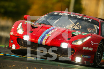 2020-09-20 - 82 Bourdais S..bastien (fra), Gounon Jules (fra), Pla Olivier (fra), Risi Competizione, Ferrari 488 GTE Evo, action during the 2020 24 Hours of Le Mans, 7th round of the 2019-20 FIA World Endurance Championship on the Circuit des 24 Heures du Mans, from September 16 to 20, 2020 in Le Mans, France - Photo Francois Flamand / DPPI - 24 HOURS OF LE MANS, 7TH ROUND 2020 - ENDURANCE - MOTORS