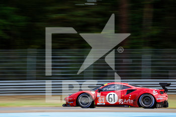 2020-09-20 - 61 Ledogar Come (fra), Negri Jr Oswaldo (bra), Piovanetti Francesco (pr), Luzich Racing, Ferrari 488 GTE Evo, action during the 2020 24 Hours of Le Mans, 7th round of the 2019-20 FIA World Endurance Championship on the Circuit des 24 Heures du Mans, from September 16 to 20, 2020 in Le Mans, France - Photo Fr.d.ric Le Floc...h / DPPI - 24 HOURS OF LE MANS, 7TH ROUND 2020 - ENDURANCE - MOTORS