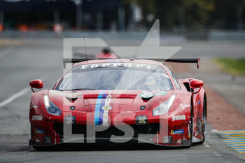 2020-09-20 - 82 Bourdais S.bastien (fra), Gounon Jules (fra), Pla Olivier (fra), Risi Competizione, Ferrari 488 GTE Evo, action during the 2020 24 Hours of Le Mans, 7th round of the 2019-20 FIA World Endurance Championship on the Circuit des 24 Heures du Mans, from September 16 to 20, 2020 in Le Mans, France - Photo Fr.d.ric Le Floc...h / DPPI - 24 HOURS OF LE MANS, 7TH ROUND 2020 - ENDURANCE - MOTORS