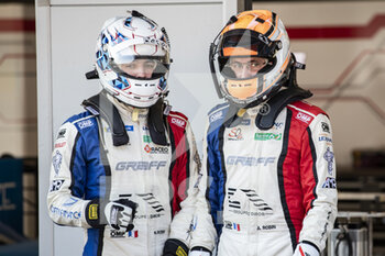 2021-04-15 - Robin Arnold (fra), Graff, Oreca 07 - Gibson, portrait and Robin Maxime (fra), Graff, Oreca 07 - Gibson, portrait during the 2021 4 Hours of Barcelona, 1st round of the 2021 European Le Mans Series, from April 15 to 17, 2021 on the Circuit de Barcelona-Catalunya, in Montmelo, near Barcelona, Spain - Photo Xavi Bonilla / DPPI - 2021 4 HOURS OF BARCELONA, 1ST ROUND OF THE 2021 EUROPEAN LE MANS SERIES - ENDURANCE - MOTORS