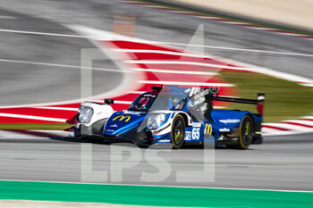 2021-04-17 - 65 Canal Julien (fra), Stevens Will (gbr), Allen James (aus), Panis Racing, Oreca 07 - Gibson, action during the 2021 4 Hours of Barcelona, 1st round of the 2021 European Le Mans Series, from April 15 to 17, 2021 on the Circuit de Barcelona-Catalunya, in Montmelo, near Barcelona, Spain - Photo Xavi Bonilla / DPPI - 2021 4 HOURS OF BARCELONA, 1ST ROUND OF THE 2021 EUROPEAN LE MANS SERIES - ENDURANCE - MOTORS