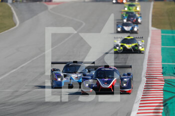 2021-04-18 - 03 McGuire James (usa), Tappy Duncan (gbr), Bentley Andrew (gbr), United Autosports, Ligier JS P320 - Nissan, action 19 Maulini Nicolas (che), Bell Matthew (gbr), Kruetten Niklas (deu), Cool Racing, Ligier JS P320 - Nissan, action , during the 2021 4 Hours of Barcelona, 1st round of the 2021 European Le Mans Series, from April 15 to 17, 2021 on the Circuit de Barcelona-Catalunya, in Montmelo, near Barcelona, Spain - Photo Frédéric Le Floc'h / DPPI - 2021 4 HOURS OF BARCELONA, 1ST ROUND OF THE 2021 EUROPEAN LE MANS SERIES - ENDURANCE - MOTORS
