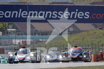 2021-04-18 - 37 Coigny Alexandre (che), Lapierre Nicolas (fra), Borga Antonin (che), Cool Racing, Oreca 07 - Gibson, action, 04 Horr Laurents (deu), Berg Alain (lux), DKR Engineering, Duqueine M30 - D08 - Nissan, action, , during the 2021 4 Hours of Barcelona, 1st round of the 2021 European Le Mans Series, from April 15 to 17, 2021 on the Circuit de Barcelona-Catalunya, in Montmelo, near Barcelona, Spain - Photo Frédéric Le Floc'h / DPPI - 2021 4 HOURS OF BARCELONA, 1ST ROUND OF THE 2021 EUROPEAN LE MANS SERIES - ENDURANCE - MOTORS