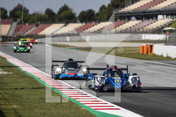 2021-04-18 - 65 Canal Julien (fra), Stevens Will (gbr), Aubry Gabriel (fra), Panis Racing, Oreca 07 - Gibson, action and 37 Coigny Alexandre (che), Lapierre Nicolas (fra), Borga Antonin (che), Cool Racing, Oreca 07 - Gibson, action during the 2021 4 Hours of Barcelona, 1st round of the 2021 European Le Mans Series, from April 15 to 17, 2021 on the Circuit de Barcelona-Catalunya, in Montmelo, near Barcelona, Spain - Photo Xavi Bonilla / DPPI - 2021 4 HOURS OF BARCELONA, 1ST ROUND OF THE 2021 EUROPEAN LE MANS SERIES - ENDURANCE - MOTORS