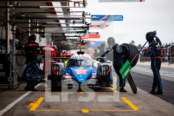 2021-06-12 - 36 Negrao Andre (bra), Lapierre Nicolas (fra), Vaxiviere Matthieu (fra), Alpine Elf Matmut, Alpine A480 - Gibson, action pitlane, during the 8 Hours of Portimao, 2nd round of the 2021 FIA World Endurance Championship on the Algarve International Circuit, from June 11 to 13, 2021 in Portimao, Algarve, Portugal - Photo Joao Filipe / DPPI - 8 HOURS OF PORTIMAO, 2ND ROUND OF THE 2021 FIA WORLD ENDURANCE CHAMPIONSHIP - ENDURANCE - MOTORS