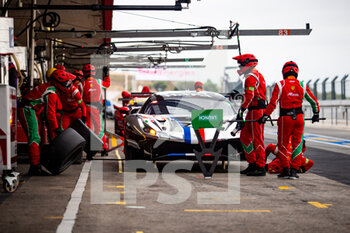 2021-06-12 - 83 Perrodo Francois (fra), Nielsen Nicklas (dnk), Rovera Alessio (ita), AF Corse, Ferrari 488 GTE Evo, action pitlane, during the 8 Hours of Portimao, 2nd round of the 2021 FIA World Endurance Championship on the Algarve International Circuit, from June 11 to 13, 2021 in Portimao, Algarve, Portugal - Photo Joao Filipe / DPPI - 8 HOURS OF PORTIMAO, 2ND ROUND OF THE 2021 FIA WORLD ENDURANCE CHAMPIONSHIP - ENDURANCE - MOTORS