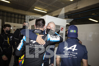 2021-06-12 - SINAULT PHILIPPE (FRA), TEAM PRINCIPAL AND OWNER OF SIGNATECH RACING, PORTAIT VAXIVIÈRE MATTHIEU (FRA), ALPINE ELF MATMUT, ALPINE A480 - GIBSON, PORTRAIT POLE POSITION during the 8 Hours of Portimao, 2nd round of the 2021 FIA World Endurance Championship on the Algarve International Circuit, from June 11 to 13, 2021 in Portimao, Algarve, Portugal - Photo François Flamand / DPPI - 8 HOURS OF PORTIMAO, 2ND ROUND OF THE 2021 FIA WORLD ENDURANCE CHAMPIONSHIP - ENDURANCE - MOTORS