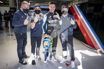 2021-06-12 - SINAULT PHILIPPE (FRA), TEAM PRINCIPAL AND OWNER OF SIGNATECH RACING, PORTAIT 36 Negrao Andre (bra), Lapierre Nicolas (fra), Vaxiviere Matthieu (fra), Alpine Elf Matmut, Alpine A480 - Gibson, POLE POSITION during the 8 Hours of Portimao, 2nd round of the 2021 FIA World Endurance Championship on the Algarve International Circuit, from June 11 to 13, 2021 in Portimao, Algarve, Portugal - Photo François Flamand / DPPI - 8 HOURS OF PORTIMAO, 2ND ROUND OF THE 2021 FIA WORLD ENDURANCE CHAMPIONSHIP - ENDURANCE - MOTORS