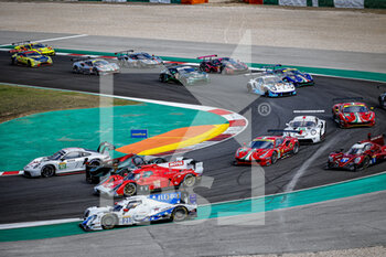 2021-06-13 - 21 Hedman Henrik (swe), Montoya Juan-Pablo (col), Hanley Ben (gbr), Dragonspeed USA, Oreca 07 - Gibson, action Race Start during the 8 Hours of Portimao, 2nd round of the 2021 FIA World Endurance Championship on the Algarve International Circuit, from June 11th to 13th, 2021 in Portimao, Algarve, Portugal - Photo Paulo Maria / DPPI - 8 HOURS OF PORTIMAO, 2ND ROUND OF THE 2021 FIA WORLD ENDURANCE CHAMPIONSHIP - ENDURANCE - MOTORS