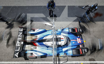 2021-06-13 - 36 Negrao Andre (bra), Lapierre Nicolas (fra), Vaxiviere Matthieu (fra), Alpine Elf Matmut, Alpine A480 - Gibson, PIT STOP during the 8 Hours of Portimao, 2nd round of the 2021 FIA World Endurance Championship on the Algarve International Circuit, from June 11 to 13, 2021 in Portimao, Algarve, Portugal - Photo François Flamand / DPPI - 8 HOURS OF PORTIMAO, 2ND ROUND OF THE 2021 FIA WORLD ENDURANCE CHAMPIONSHIP - ENDURANCE - MOTORS