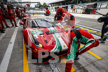 2021-07-16 - 51 Pier Guidi Alessandro (ita), Calado James (gbr), AF Corse, Ferrari 488 GTE Evo, AMBIANCE during the 6 Hours of Monza, 3rd round of the 2021 FIA World Endurance Championship, FIA WEC, on the Autodromo Nazionale di Monza, from July 16 to 18, 2021 in Monza, Italy - Photo François Flamand / DPPI - 6 HOURS OF MONZA, 3RD ROUND OF THE 2021 FIA WORLD ENDURANCE CHAMPIONSHIP, FIA WEC - ENDURANCE - MOTORS
