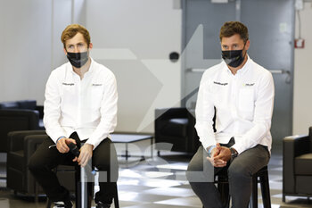 2021-07-16 - Loïc Duval and Gustavo Menezes, portrait Peugeot 9X8 press conference during the 6 Hours of Monza, 3rd round of the 2021 FIA World Endurance Championship, FIA WEC, on the Autodromo Nazionale di Monza, from July 16 to 18, 2021 in Monza, Italy - Photo François Flamand / DPPI - 6 HOURS OF MONZA, 3RD ROUND OF THE 2021 FIA WORLD ENDURANCE CHAMPIONSHIP, FIA WEC - ENDURANCE - MOTORS