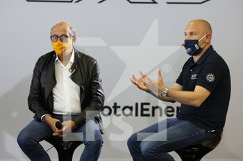 2021-07-16 - WEC CEO Frederic Lequien with FIA Endurance commission president Richard Mille, portrait Peugeot 9X8 press conference during the 6 Hours of Monza, 3rd round of the 2021 FIA World Endurance Championship, FIA WEC, on the Autodromo Nazionale di Monza, from July 16 to 18, 2021 in Monza, Italy - Photo François Flamand / DPPI - 6 HOURS OF MONZA, 3RD ROUND OF THE 2021 FIA WORLD ENDURANCE CHAMPIONSHIP, FIA WEC - ENDURANCE - MOTORS