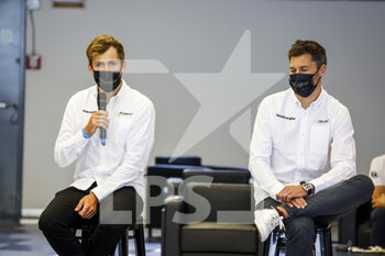 2021-07-16 - Loïc Duval and Gustavo Menezes, portrait Peugeot 9X8 press conference during the 6 Hours of Monza, 3rd round of the 2021 FIA World Endurance Championship, FIA WEC, on the Autodromo Nazionale di Monza, from July 16 to 18, 2021 in Monza, Italy - Photo François Flamand / DPPI - 6 HOURS OF MONZA, 3RD ROUND OF THE 2021 FIA WORLD ENDURANCE CHAMPIONSHIP, FIA WEC - ENDURANCE - MOTORS