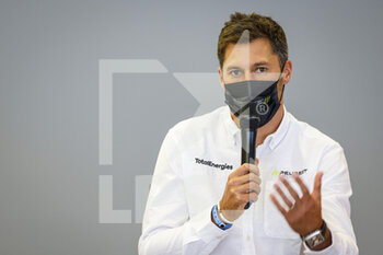 2021-07-16 - Loïc Duval, portrait Peugeot 9X8 press conference during the 6 Hours of Monza, 3rd round of the 2021 FIA World Endurance Championship, FIA WEC, on the Autodromo Nazionale di Monza, from July 16 to 18, 2021 in Monza, Italy - Photo François Flamand / DPPI - 6 HOURS OF MONZA, 3RD ROUND OF THE 2021 FIA WORLD ENDURANCE CHAMPIONSHIP, FIA WEC - ENDURANCE - MOTORS