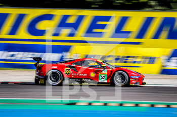 2021-07-17 - 52 Serra Daniel (bra), Molina Miguel (esp), AF Corse, Ferrari 488 GTE Evo, action during the 6 Hours of Monza, 3rd round of the 2021 FIA World Endurance Championship, FIA WEC, on the Autodromo Nazionale di Monza, from July 16th to 18th, 2021 in Monza, Italy - Photo Paulo Maria / DPPI - 6 HOURS OF MONZA, 3RD ROUND OF THE 2021 FIA WORLD ENDURANCE CHAMPIONSHIP, FIA WEC - ENDURANCE - MOTORS