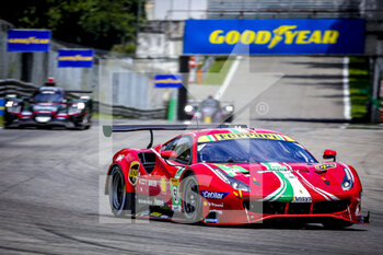 2021-07-17 - 51 Pier Guidi Alessandro (ita), Calado James (gbr), AF Corse, Ferrari 488 GTE Evo, action during the 6 Hours of Monza, 3rd round of the 2021 FIA World Endurance Championship, FIA WEC, on the Autodromo Nazionale di Monza, from July 16th to 18th, 2021 in Monza, Italy - Photo Paulo Maria / DPPI - 6 HOURS OF MONZA, 3RD ROUND OF THE 2021 FIA WORLD ENDURANCE CHAMPIONSHIP, FIA WEC - ENDURANCE - MOTORS