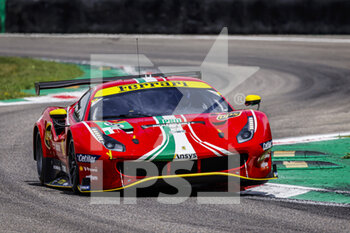 2021-07-17 - 52 Serra Daniel (bra), Molina Miguel (esp), AF Corse, Ferrari 488 GTE Evo, action during the 6 Hours of Monza, 3rd round of the 2021 FIA World Endurance Championship, FIA WEC, on the Autodromo Nazionale di Monza, from July 16 to 18, 2021 in Monza, Italy - Photo François Flamand / DPPI - 6 HOURS OF MONZA, 3RD ROUND OF THE 2021 FIA WORLD ENDURANCE CHAMPIONSHIP, FIA WEC - ENDURANCE - MOTORS