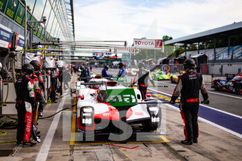 2021-07-17 - 07 Conway Mike (gbr), Kobayashi Kamui (jpn), Lopez Jose Maria (arg), Toyota Gazoo Racing, Toyota GR010 - Hybrid, action pitlane, during the 6 Hours of Monza, 3rd round of the 2021 FIA World Endurance Championship, FIA WEC, on the Autodromo Nazionale di Monza, from July 16 to 18, 2021 in Monza, Italy - Photo Joao Filipe / DPPI - 6 HOURS OF MONZA, 3RD ROUND OF THE 2021 FIA WORLD ENDURANCE CHAMPIONSHIP, FIA WEC - ENDURANCE - MOTORS