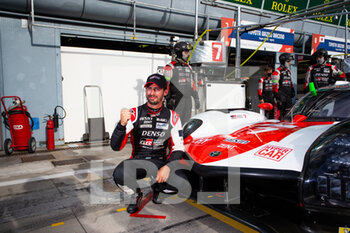 2021-07-17 - Lopez Jose Maria (arg), Toyota Gazoo Racing, Toyota GR010 - Hybrid, portrait celebrating pole position during the 6 Hours of Monza, 3rd round of the 2021 FIA World Endurance Championship, FIA WEC, on the Autodromo Nazionale di Monza, from July 16 to 18, 2021 in Monza, Italy - Photo Joao Filipe / DPPI - 6 HOURS OF MONZA, 3RD ROUND OF THE 2021 FIA WORLD ENDURANCE CHAMPIONSHIP, FIA WEC - ENDURANCE - MOTORS