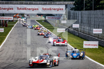 2021-07-18 - 08 Buemi Sebastien (swi), Nakajima Kazuki (jpn), Hartley Brendon (nzl), Toyota Gazoo Racing, Toyota GR010 - Hybrid, action during the 6 Hours of Monza, 3rd round of the 2021 FIA World Endurance Championship, FIA WEC, on the Autodromo Nazionale di Monza, from July 16th to 18th, 2021 in Monza, Italy - Photo Paulo Maria / DPPI - 6 HOURS OF MONZA, 3RD ROUND OF THE 2021 FIA WORLD ENDURANCE CHAMPIONSHIP, FIA WEC - ENDURANCE - MOTORS