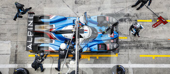 2021-07-18 - 36 Negrao Andre (bra), Lapierre Nicolas (fra), Vaxiviere Matthieu (fra), Alpine Elf Matmut, Alpine A480 - Gibson, PIT STOP during the 6 Hours of Monza, 3rd round of the 2021 FIA World Endurance Championship, FIA WEC, on the Autodromo Nazionale di Monza, from July 16 to 18, 2021 in Monza, Italy - Photo François Flamand / DPPI - 6 HOURS OF MONZA, 3RD ROUND OF THE 2021 FIA WORLD ENDURANCE CHAMPIONSHIP, FIA WEC - ENDURANCE - MOTORS