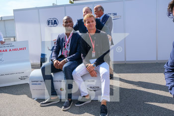 2019-09-07 - Nico Rosberg 2016 Fia Formula One World Champion e Didier Drogba international Football Player - GRAN PREMIO HEINEKEN D´ITALIA 2019 - SABATO - PADDOCK - FORMULA 1 - MOTORS