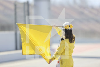 2020-02-21 - MArshall waving yellow flag - PRE-SEASON TESTING 2020 - FORMULA 1 - MOTORS