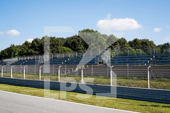 2020-09-03 - Empty grandstands during the Formula 1 Gran Premio Heineken D'italia 2020, 2020 Italian Grand Prix, from September 4 to 6, 2020 on the Autodromo Nazionale di Monza, in Monza, near Milano, Italy - Photo Florent Gooden / DPPI - GRAN PREMIO HEINEKEN D'ITALIA 2020 - GIOVEDì - FORMULA 1 - MOTORS