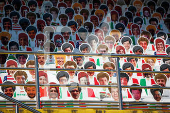 2020-09-03 - Fake fans put in the grandstands during the Formula 1 Gran Premio Heineken D'italia 2020, 2020 Italian Grand Prix, from September 4 to 6, 2020 on the Autodromo Nazionale di Monza, in Monza, near Milano, Italy - Photo Florent Gooden / DPPI - GRAN PREMIO HEINEKEN D'ITALIA 2020 - GIOVEDì - FORMULA 1 - MOTORS