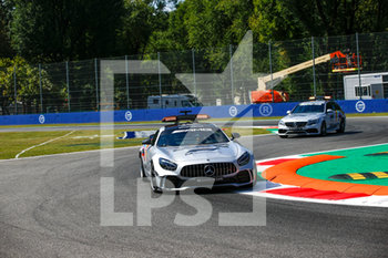 2020-09-03 - The Mercedes AMG Safety Cars in action during the Formula 1 Gran Premio Heineken D'italia 2020, 2020 Italian Grand Prix, from September 4 to 6, 2020 on the Autodromo Nazionale di Monza, in Monza, near Milano, Italy - Photo DPPI - GRAN PREMIO HEINEKEN D'ITALIA 2020 - GIOVEDì - FORMULA 1 - MOTORS