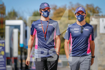 2020-09-03 - PEREZ Sergio (mex), Racing Point F1 RP20, STROLL Lance (can), Racing Point F1 RP20, portrait during the Formula 1 Gran Premio Heineken D'italia 2020, 2020 Italian Grand Prix, from September 4 to 6, 2020 on the Autodromo Nazionale di Monza, in Monza, near Milano, Italy - Photo Antonin Vincent / DPPI - GRAN PREMIO HEINEKEN D'ITALIA 2020 - GIOVEDì - FORMULA 1 - MOTORS