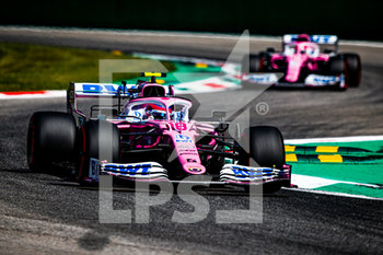 2020-09-05 - 18 STROLL Lance (can), Racing Point F1 RP20, 11 PEREZ Sergio (mex), Racing Point F1 RP20, action during the Formula 1 Gran Premio Heineken D'italia 2020, 2020 Italian Grand Prix, from September 4 to 6, 2020 on the Autodromo Nazionale di Monza, in Monza, near Milano, Italy - Photo Florent Gooden / DPPI - GRAN PREMIO HEINIKEN D'ITALIA 2020 - SABATO - FORMULA 1 - MOTORS