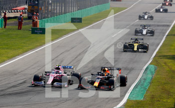 2020-09-06 - 18 STROLL Lance (can), Racing Point F1 RP20, VERSTAPPEN Max (ned), Aston Martin Red Bull Racing Honda RB16, action during the Formula 1 Gran Premio Heineken D'italia 2020, 2020 Italian Grand Prix, from September 4 to 6, 2020 on the Autodromo Nazionale di Monza, in Monza, near Milano, Italy - Photo DPPI - GRAN PREMIO HEINIKEN D'ITALIA 2020 - DOMENICA - FORMULA 1 - MOTORS
