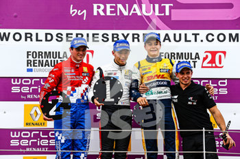 2020-09-07 - MOTORSPORT - WORLD SERIES BY RENAULT 2013 - MOSCOW RACEWAY (RUS) - 21 TO 23/06/2013 - PHOTO GREGORY LENORMAND / DPPI - ROWLAND OLIVER (GBR) - MANOR MP MOTORSPORT - FORMULE RENAULT 2.0 - AMBIANCE PORTRAIT GASLY PIERRE (FRA) - TECH 1 RACING - FORMULE RENAULT 2.0 - AMBIANCE PORTRAIT SCHOTHORST STEIJN (NED) - JOSEF KAUFMANN RACING - FORMULE RENAULT 2.0 - AMBIANCE PORTRAIT PODIUM - PIERRE GASLY CAREER - FORMULA 1 - MOTORS