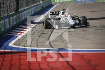 2020-09-25 - 63 RUSSELL George (gbr), Williams Racing F1 FW43, action during the Formula 1 VTB Russian Grand Prix 2020, from September 25 to 27, 2020 on the Sochi Autodrom, in Sochi, Russia - Photo Fran.ois Flamand / DPPI - FORMULA 1 VTB RUSSIAN GRAND PRIX 2020 - VENERDì - FORMULA 1 - MOTORS