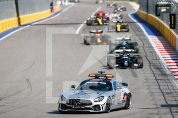 2020-09-27 - safety car, during the Formula 1 VTB Russian Grand Prix 2020, from September 25 to 27, 2020 on the Sochi Autodrom, in Sochi, Russia - Photo Antonin Vincent / DPPI - FORMULA 1 VTB RUSSIAN GRAND PRIX 2020 - SUNDAY - FORMULA 1 - MOTORS