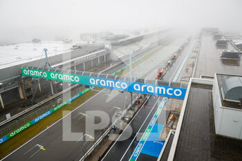 2020-10-09 - illustration of the main straight under the fog and rain, pluie, during the Formula 1 Aramco Grosser Preis Der Eifel 2020, Eifel Grand Prix, from October 9 to 11, 2020 on the N.rburgring, in N.rburg, Germany - Photo Antonin Vincent / DPPI - FORMULA 1 ARAMCO GROSSER PREIS DER EIFEL 2020 GRAND PRIX - FRIDAY - FORMULA 1 - MOTORS