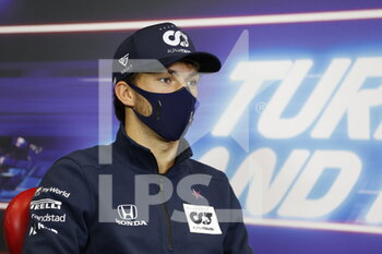 2020-11-12 - GASLY Pierre (fra), Scuderia AlphaTauri Honda AT01, portrait during press conference of the Formula 1 DHL Turkish Grand Prix 2020, from November 13 to 15, 2020 on the Intercity Istanbul Park, in Tuzla, near Istanbul, Turkey - Photo Antonin Vincent / DPPI - FORMULA 1 DHL TURKISH GRAND PRIX 2020 - THURSDAY - FORMULA 1 - MOTORS