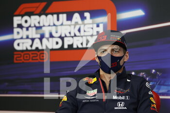2020-11-12 - VERSTAPPEN Max (ned), Aston Martin Red Bull Racing Honda RB16, portrait during press conference of the Formula 1 DHL Turkish Grand Prix 2020, from November 13 to 15, 2020 on the Intercity Istanbul Park, in Tuzla, near Istanbul, Turkey - Photo Antonin Vincent / DPPI - FORMULA 1 DHL TURKISH GRAND PRIX 2020 - THURSDAY - FORMULA 1 - MOTORS